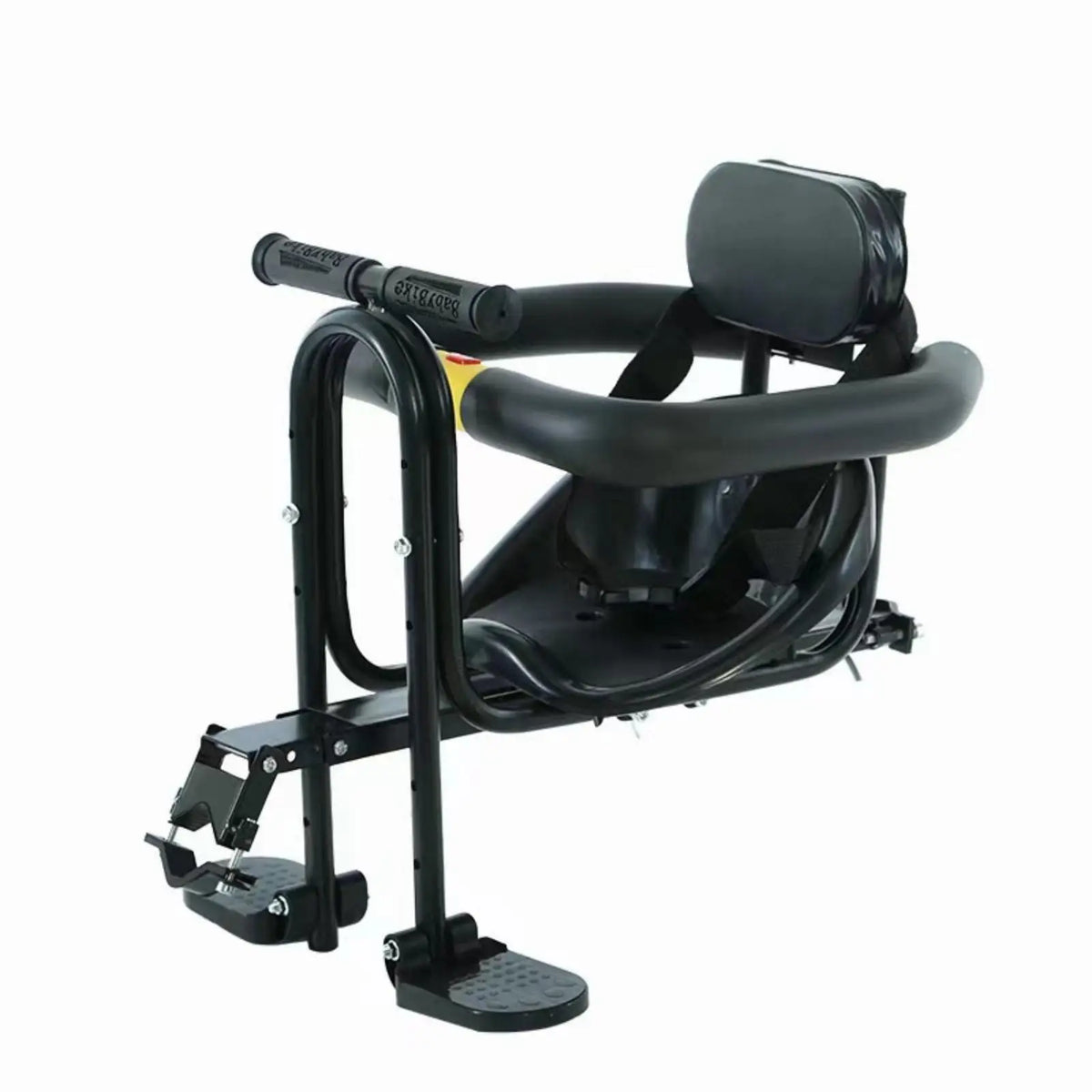 Rear-Mounted Child Carrier Seat Child Cycle Seat with Harness Secure for Young Children, Parents, Family Rides, Outdoor Biking