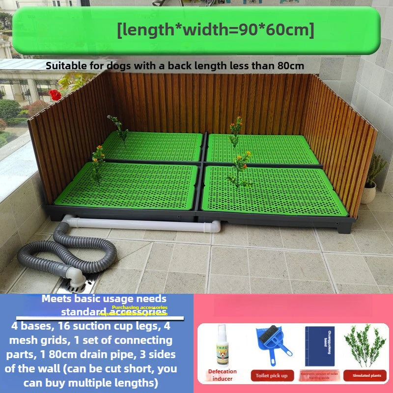 Pet Toilet with Baffle Flushing Water Directly Discharged Sewer Pet Cleaning Products Accessories Cats Dogs Rabbits Toilet