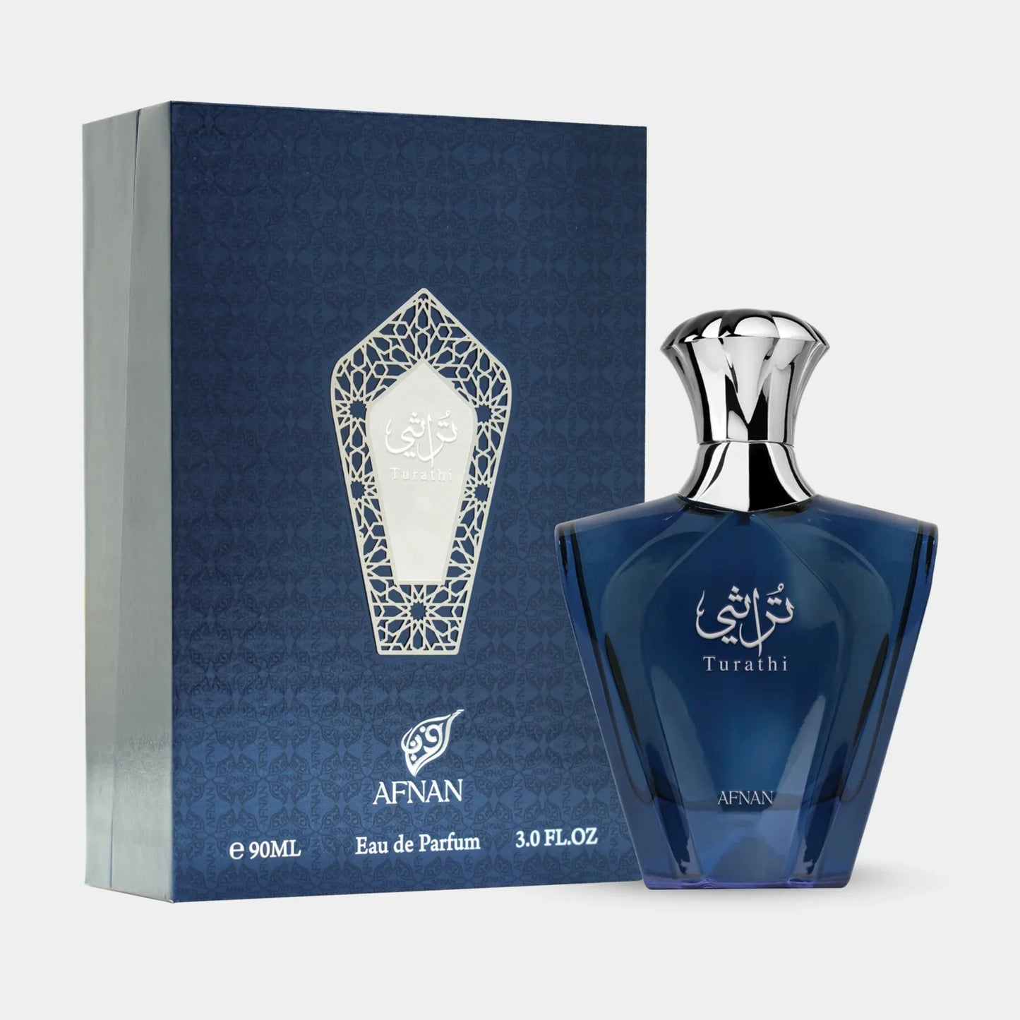 AFNAN Man Cologne Perfumes Arabes Turathi Blue Perfume Man Citrus Woody Amber Spicy Fragrance Lasting Musk Vanilla Scent 100ml