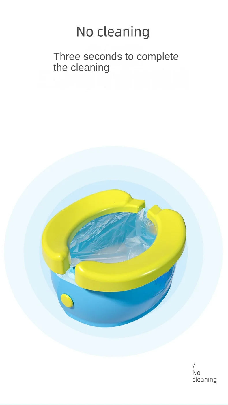 New Children's Foldable Potty Training Seat Easy To Clean Toilet Seat Boys and Girls Birthday Gift Portable Travel Baby Potty