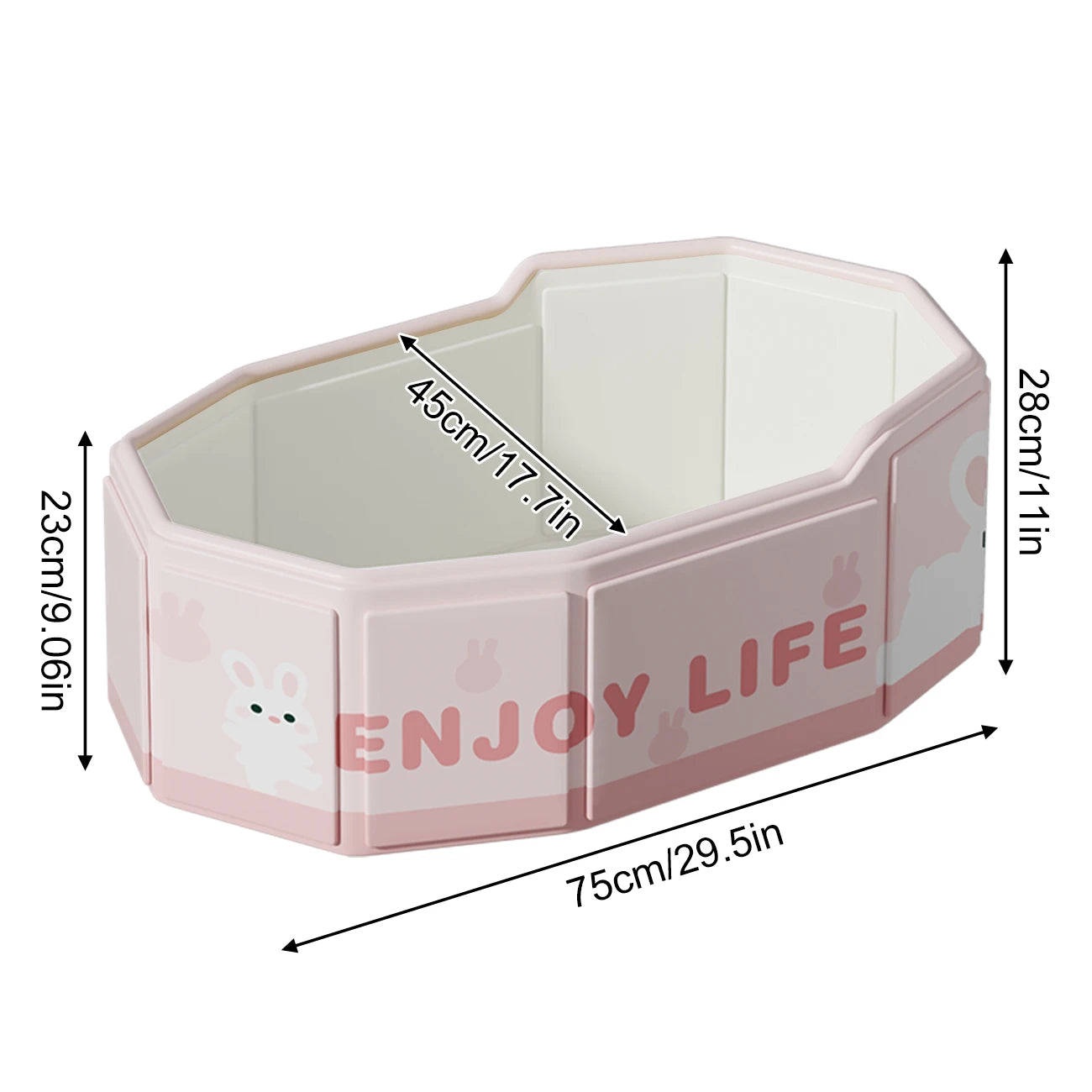1PC Portable Collapsible Baby Bathtub - Foldable SpaceSaver for Newborns to Toddlers Home Travel Easy to Store