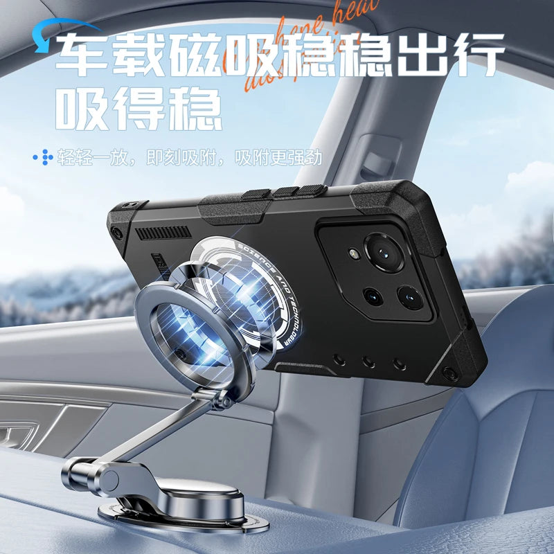 Graphene Cooling Magnetic Case for ASUS ROG Phone 9 8 7 Drop-proof Ice Hand Feel Soft Cover for Gamers Gaming