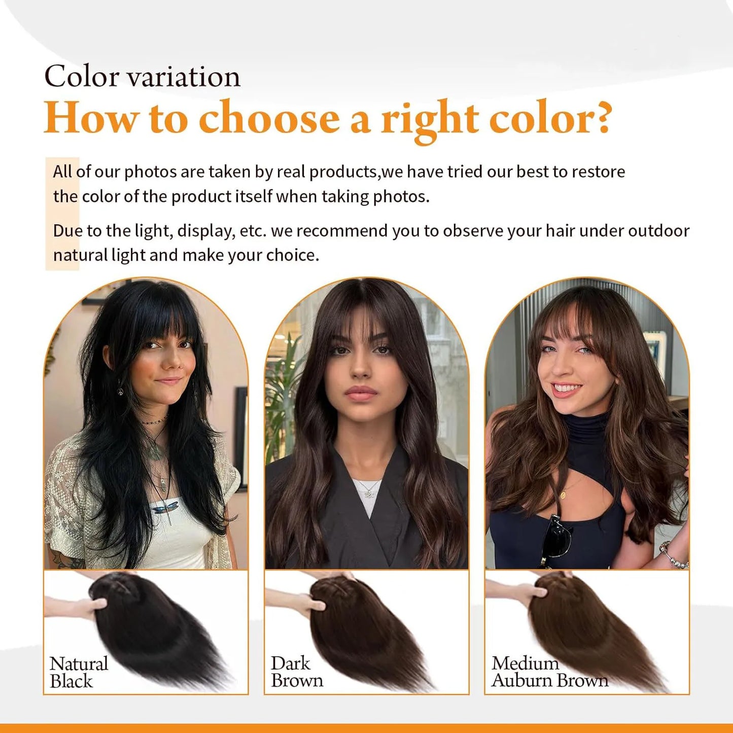 15x16cm Virgin European Human Hair Topper Hair Piece Clips in Loose Wave Silk Top Base Topper with Bangs for Thinning Hair Women