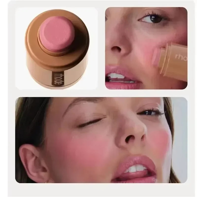 Rhode Skin Pocket Blush Stick Lip Cheek Hydrating Stick Natural Rouge Powder Blusher Cream Lipstick Cheek Teacup Candy Color