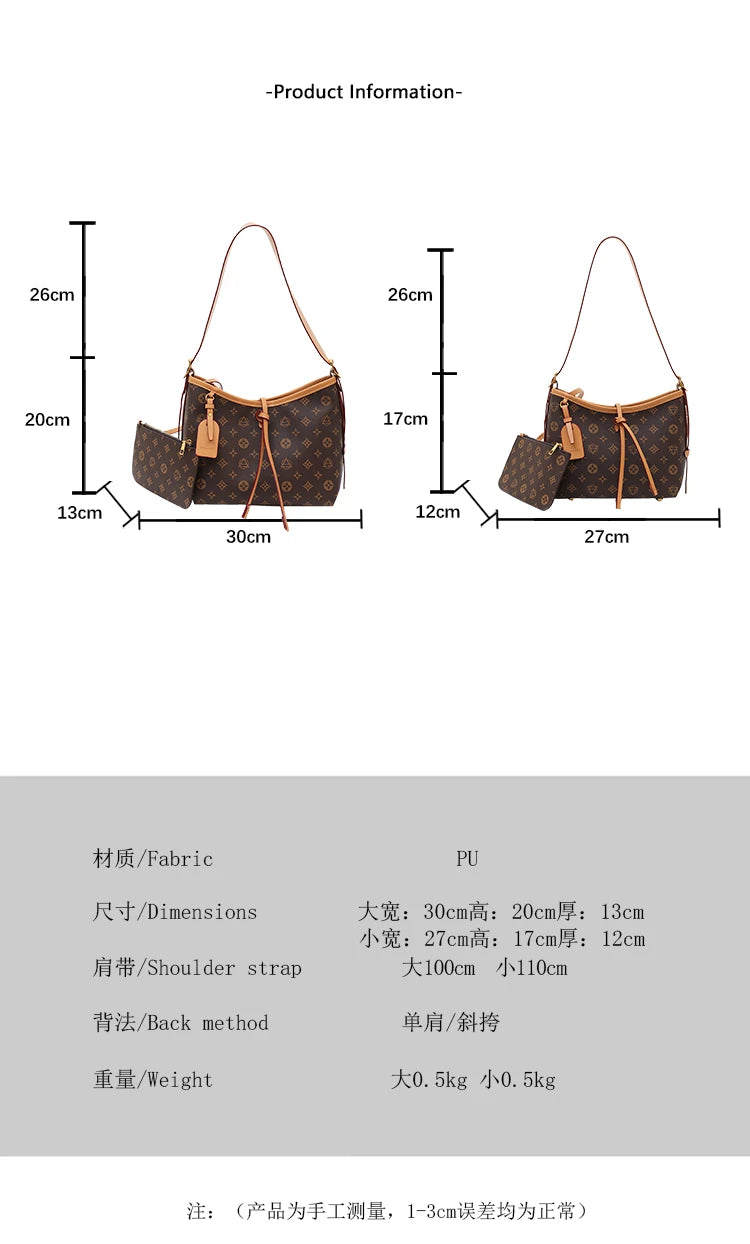 2026 Classic Luxury Leather Tote Bag Women Designer Fashion Handbag Large Capacity Minimalist Mummy Diaper Bag Travel Shoulder
