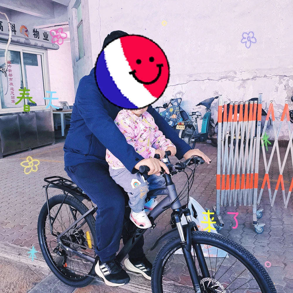 Bicycle Seats with Handlebars and Foot Pedals for Kids Children