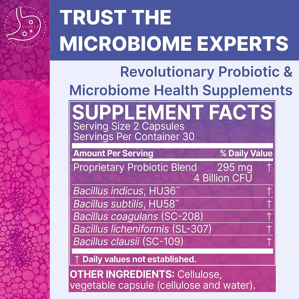 MegaSporeBiotic Probiotics Capsule for Digestive & Gut Health - Mens & Womens Probiotic Nutritional Supplements with Spore-Based