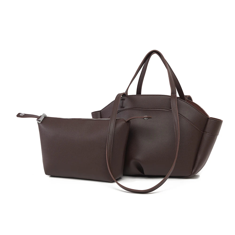 Premium Structured Tote Bag for Women – Elegant  Top Handle & Shoulder Strap, Luxury Leather Handbag for Work & Everyday