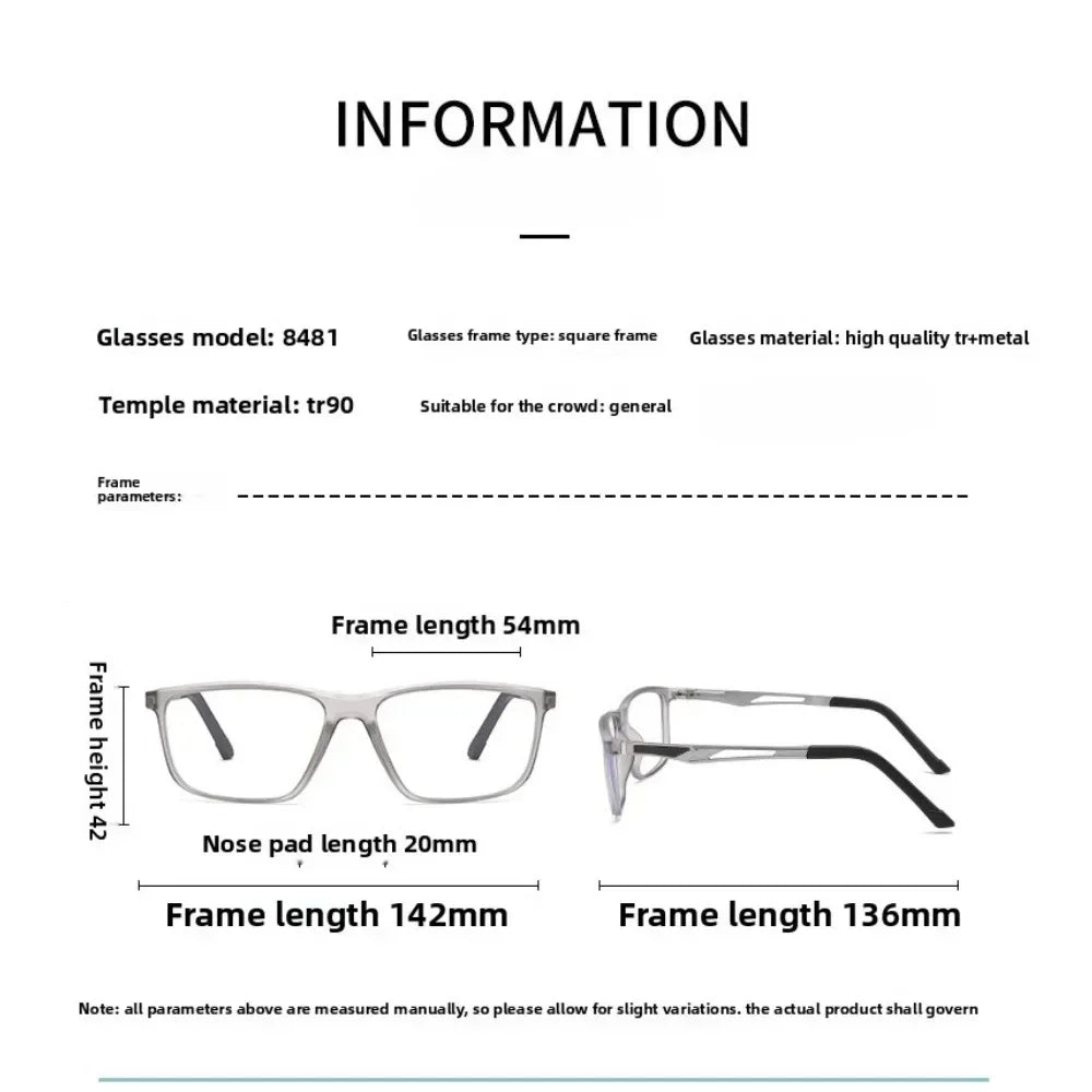 New Multifocal Photochromic Reading Glasses Unisex Ultra-Lightweight TR90 Bifocal Presbyopia Eyewear with Plus Diopter 0 To +4.0