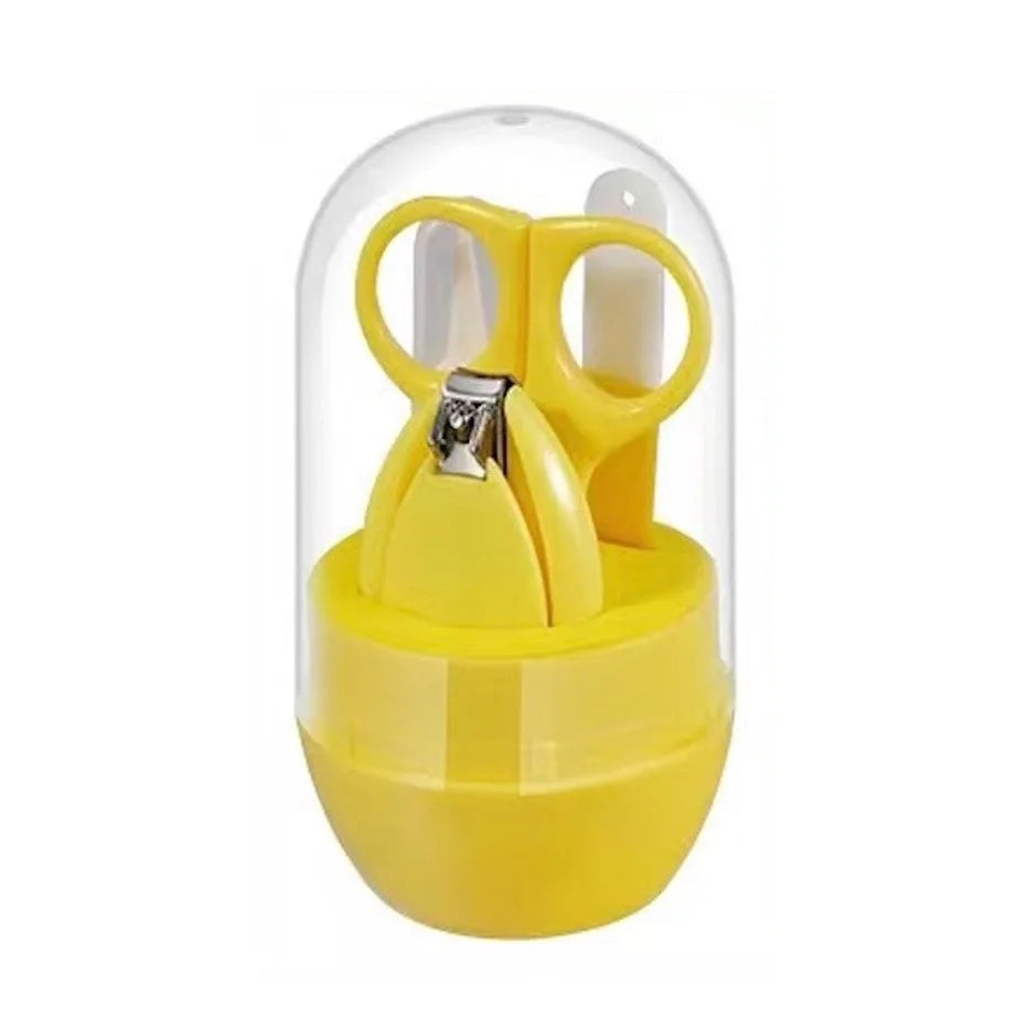 4pcs Infant Baby Clipper Nail Set, Baby Grooming Kit, 4-in-1 Baby Care Set, Baby Nail Clipper, Scissors, File, Tweezer