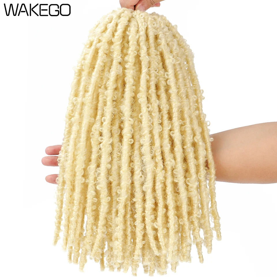 Wakego Butterfly Locs Crochet Hair 14 18 24 Inch Fausse Locks Crochet Butterfly Extensions Pre-looped Soft Locs Synthetic Braid