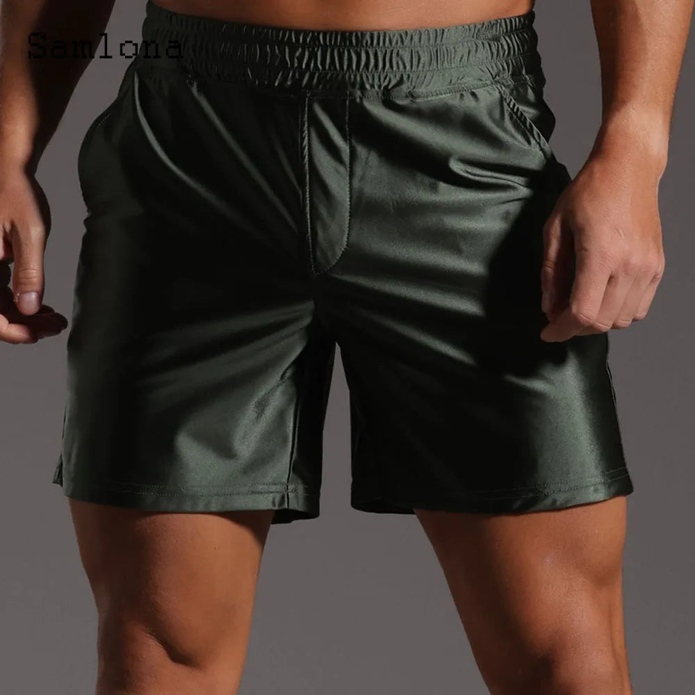Plus Size 4xl Mens Board Shorts Sexy Leisure Short Pants Khaki Black Elastic Waist Lace-up Pocket New Summer Casual Beach Shorts