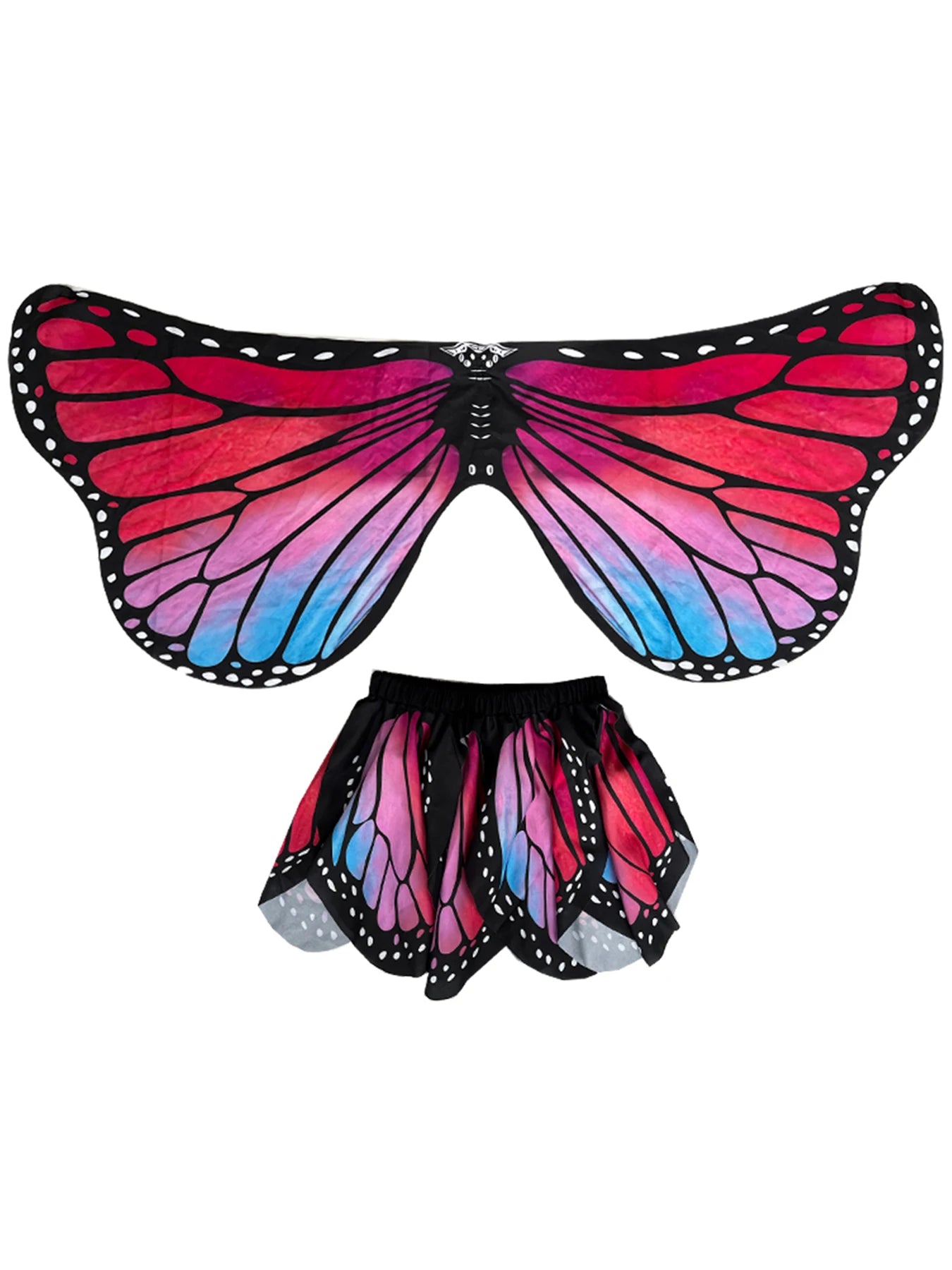 Halloween Kids Butterfly Costume Girl Fairy Butterfly Wings Blue Pink Purple Costume