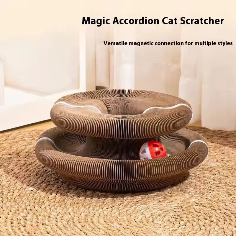 Cat scratch board cat nest wear-resistant and anti fall cat toy self entertaining corrugated paper claw grinding board