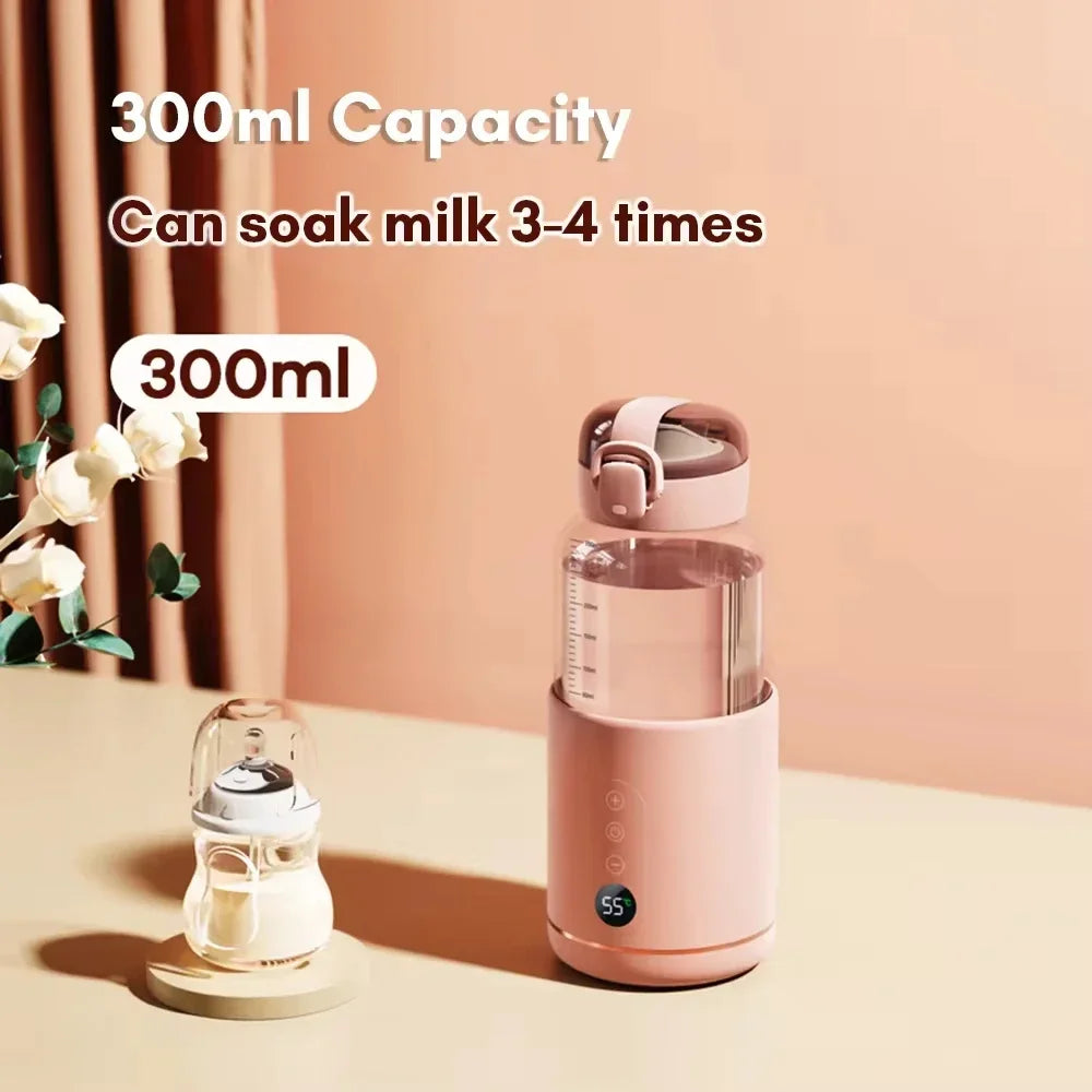 Portable Electric Baby Bottle Warmer USB Charge 300ML Outdoor Dissolve Formula Milk Instant Travel Portable Water Warmer Heater