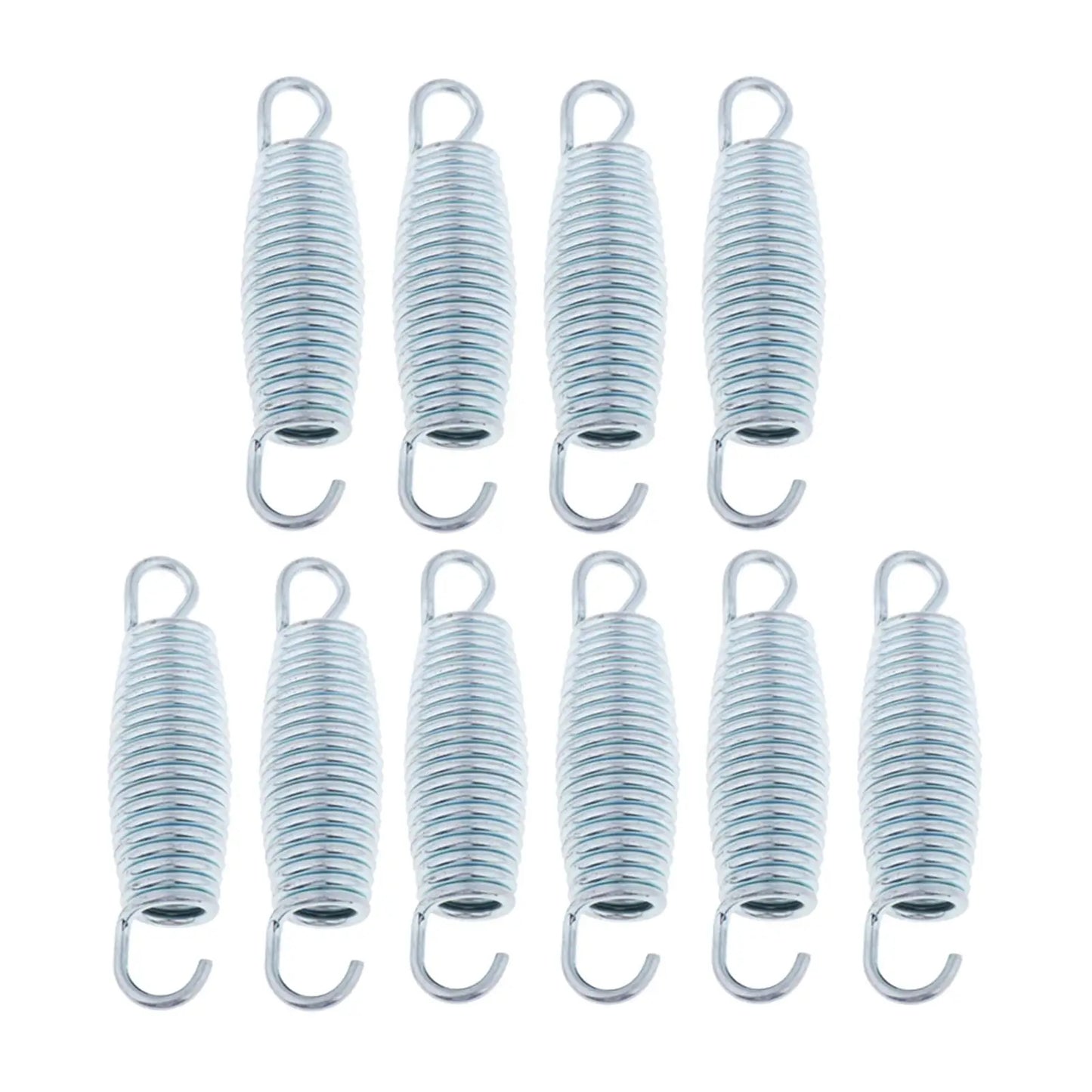 10 Pcs Stainless Steel Chrome-plated High Strength Professional Trampoline Springs Trampolines Hardware Accessories 3.5-6.5''