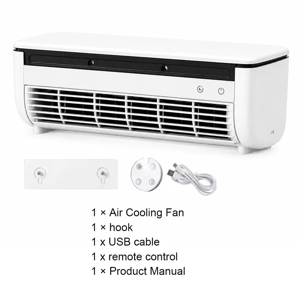 Rechargeable Evaporative Air Cooler Large Air Volume Table & Standing Cooling Fan with Remote Control for Home Kitchen Indoor