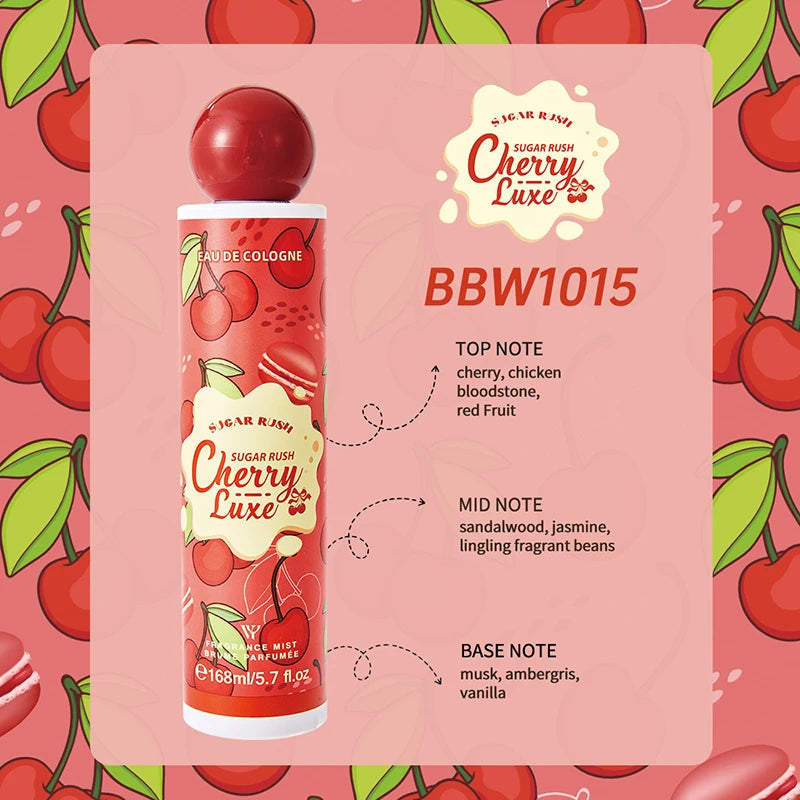 Rich Gourmand Perfume Unisex Fresh Berry Sweet Cookie Chocolate Cream Eau De Toilette Lasting Alluring Scent Body Spray 168ml