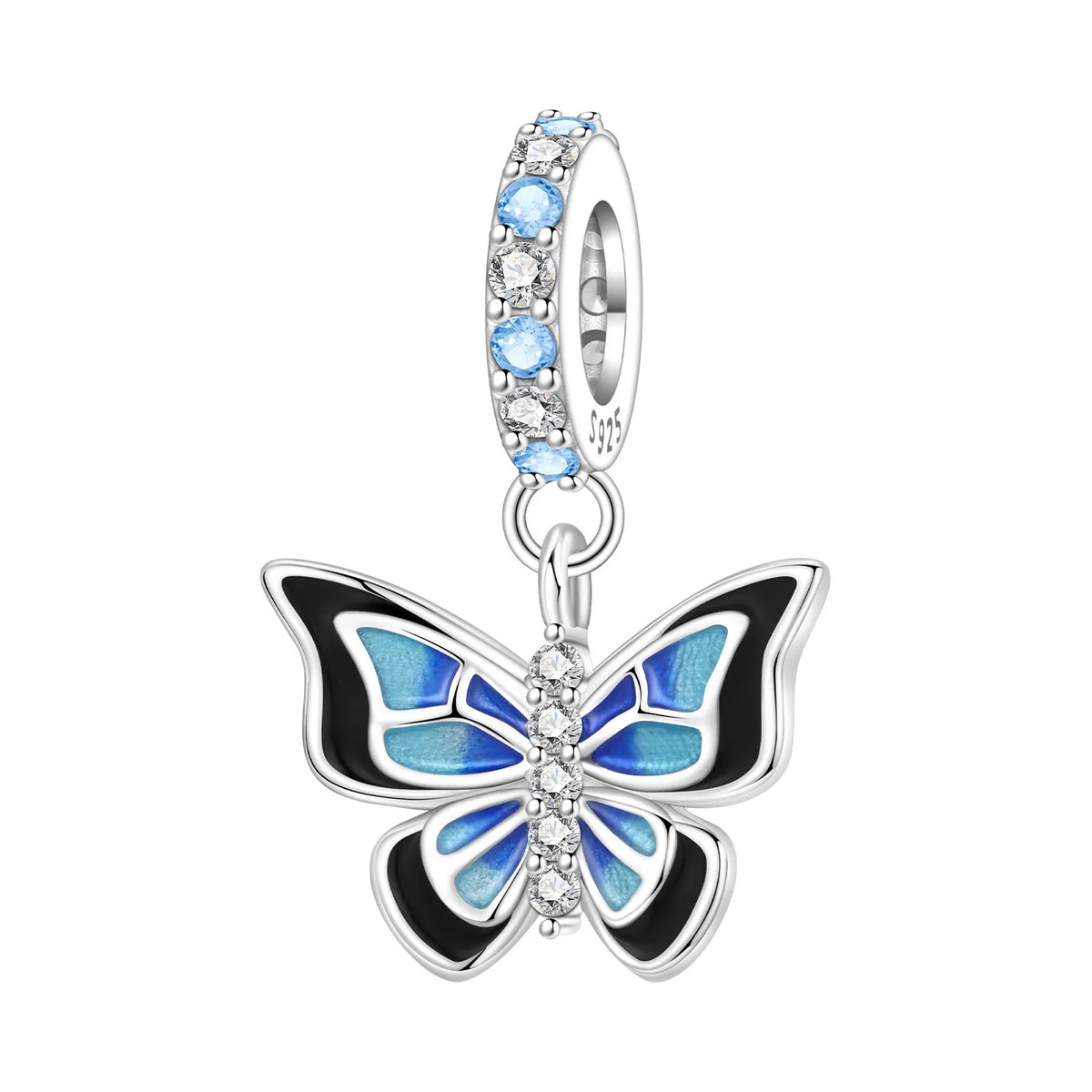 925 Sterling Silver Plated Bee Sunflower Butterfly Charm Pendant Fine Jewelry Women DIY Bracelet Necklace Birthday Party Gift