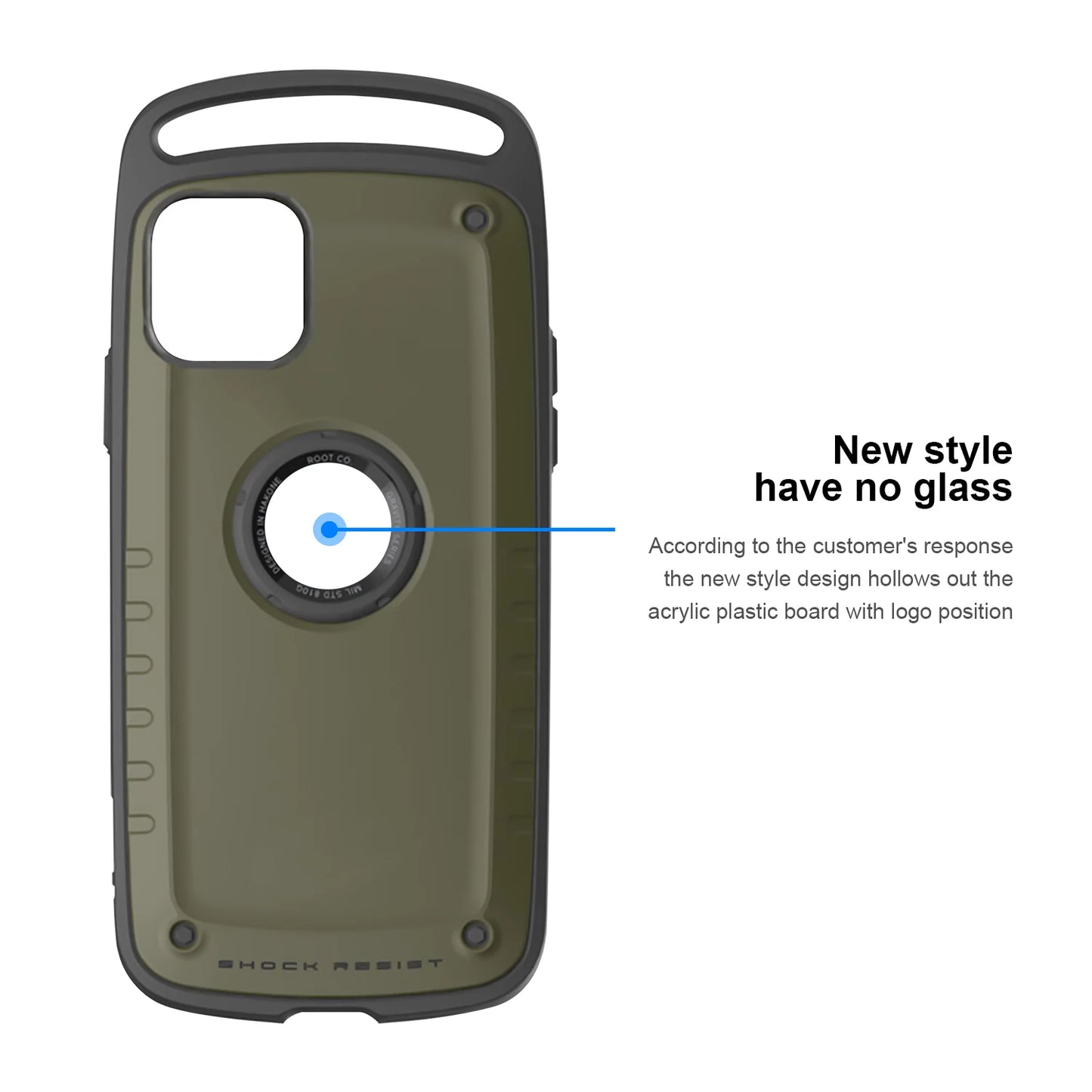 Root go Hybrid Shockproof Case For iPhone 13 12 Pro Max Heavy Duty Armor Case For iPhone 11 X XS Max XR 8 7 Plus Silicone Cover