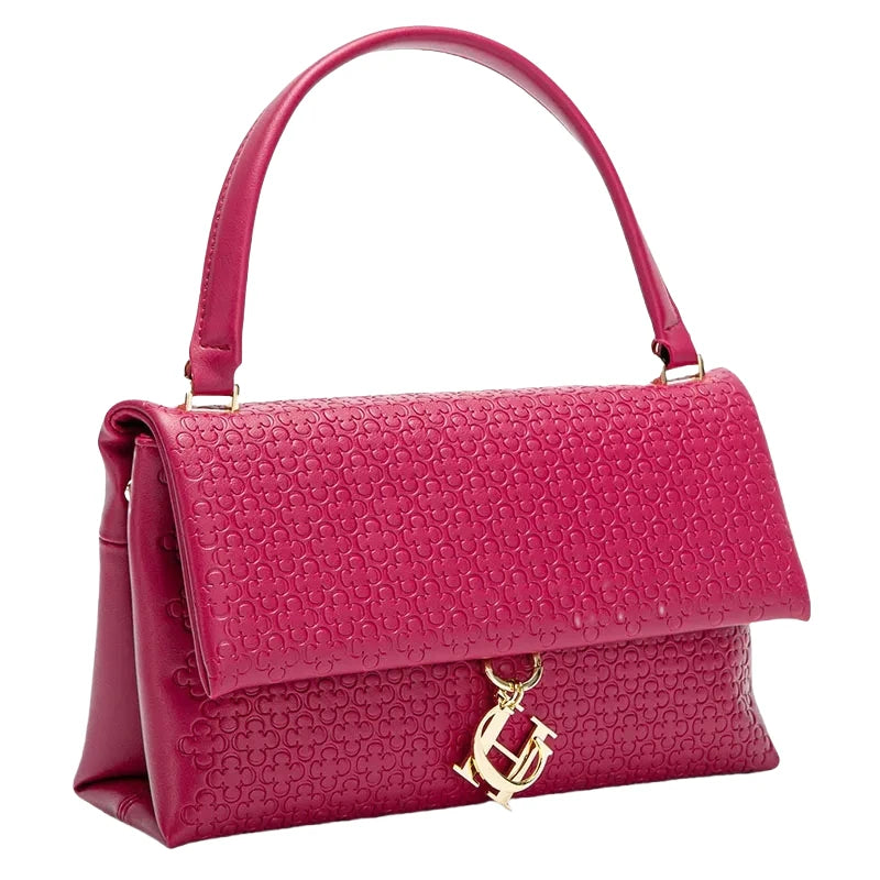 CH Handbag For Women Luxury Designer Shoulder Bag Fashion Embossed Leather Top Handle Bag Elegant Clutch Bag For Daily Use