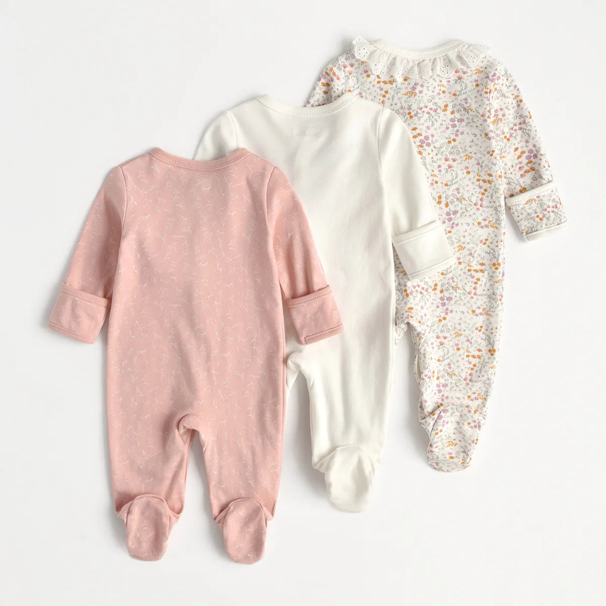 3Pcs Brand Newborn Baby Clothes Set Infant Boys Girls Romper Cotton Long Sleeve Pajamas Jumpsuit Toddler Outfits