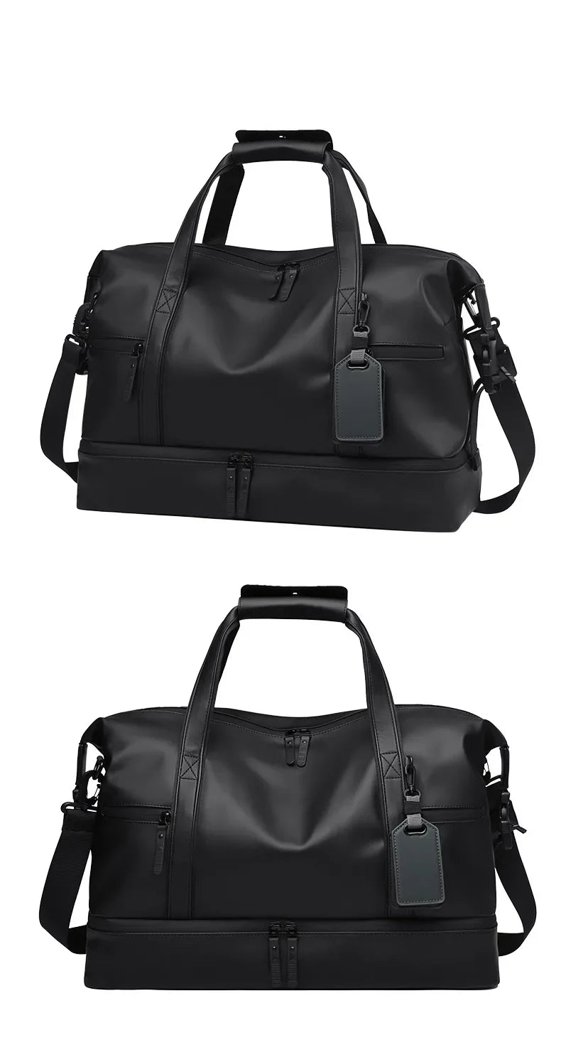 Fashion Travel Tote Bag for Men and Women Large Capacity Shoulder Crossbody Handbag Leisure Sports  Simple Business Travel Bag