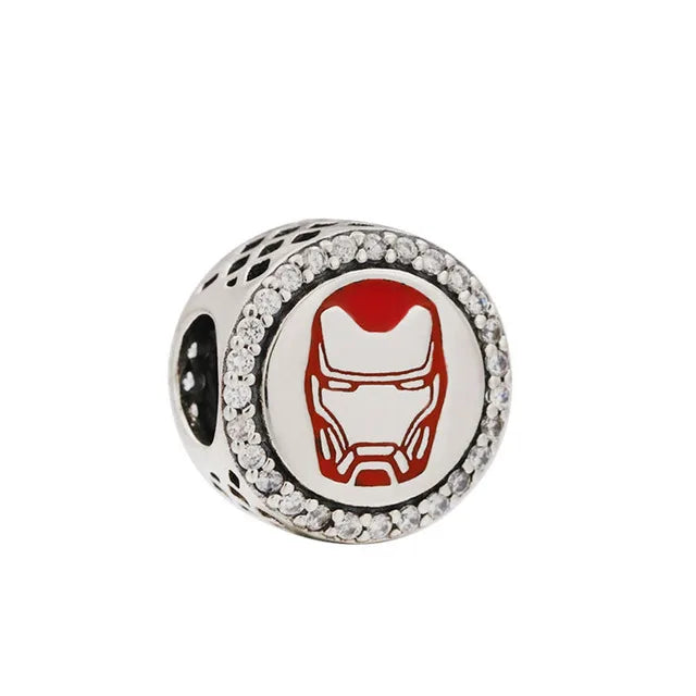 925 Sterling Silver Cute Cartoon Shield Soldier Stickey Charm Beads Animal & Character Charms DIY Jewelry Gift for Her