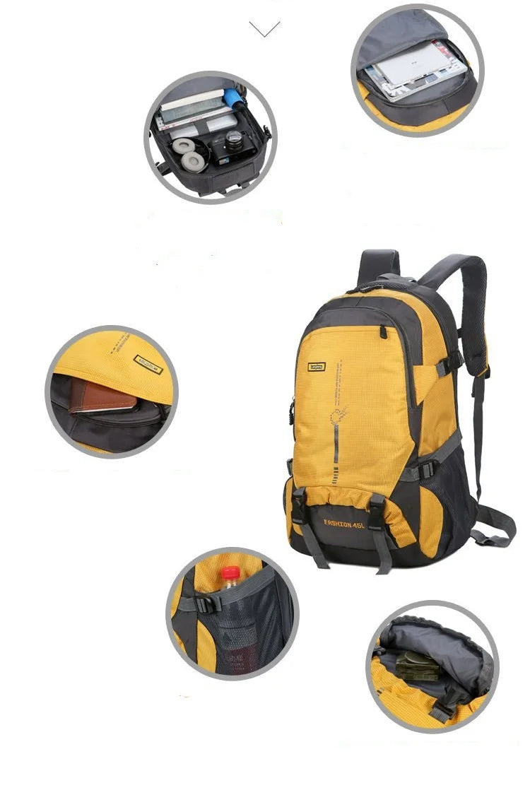 25L 45L Outdoor Hiking Travel Backpack Ultralight Waterproof Casual Sport Riding Camping Climbing Bag Men Women Student Rucksack