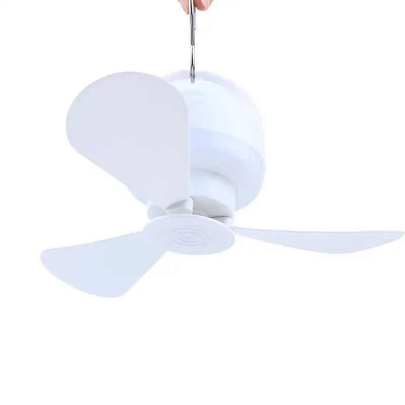 USB Rechargeable Ceiling Fan With Light Remote Control Portable Small Fan Lamp Ceiling Fans For Bedroom Dorm Camping Tent