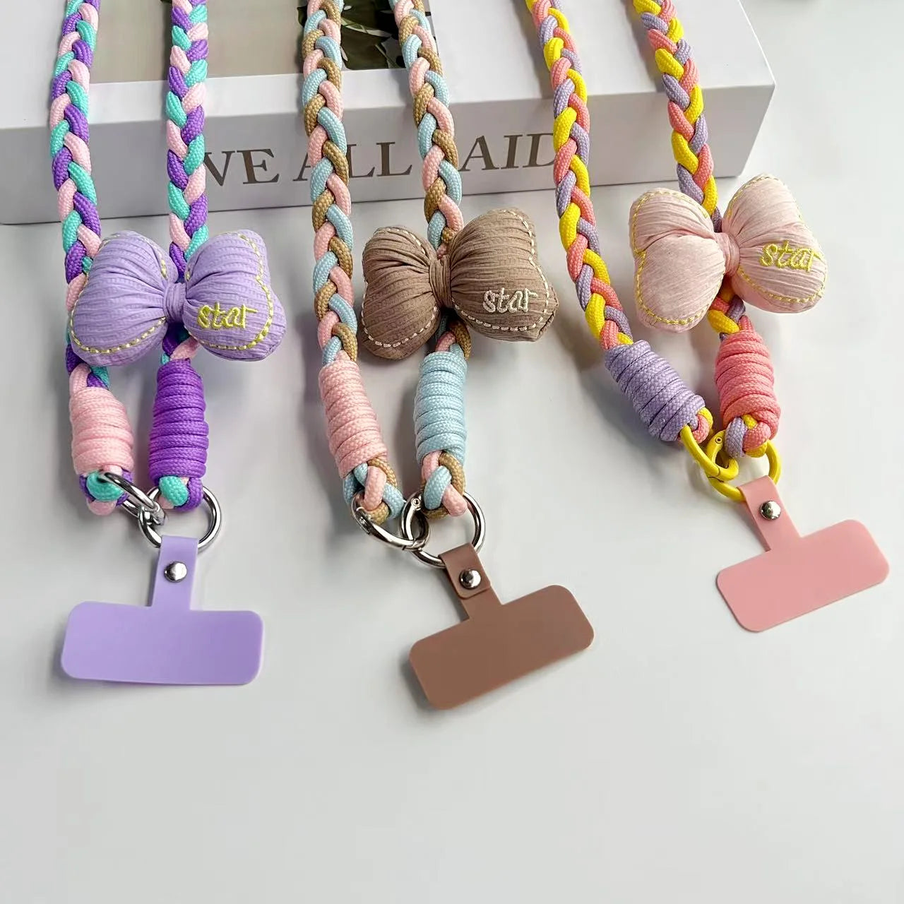 Creative Cartoon Mobile Phone Universal Lanyard Crossbody Long Rope Lanyard Rope Cartoon Decorative Pendant Accessories