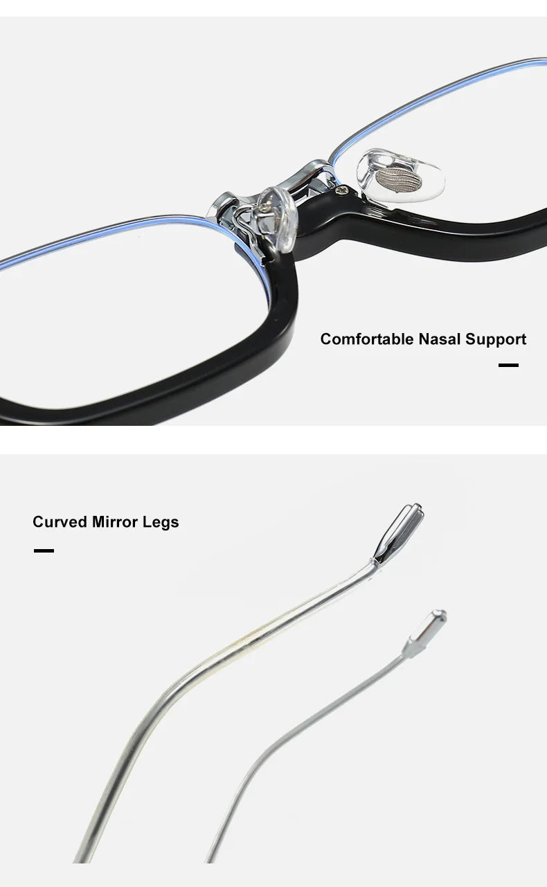 2023 New High Quality Luxury Anti Blue Light Reading Glasses for Men and Women's Photochromic Eyeglasses With Diopter 0 to +600