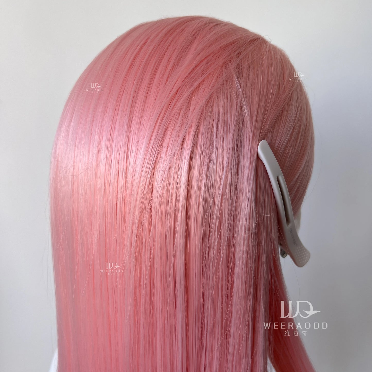 Pastel Pink Straight Synthetic Lace Wig Long Silk Straight Wig Frontal Lace Wigs for Women Cosplay Ready to Wear Light Pink Wig