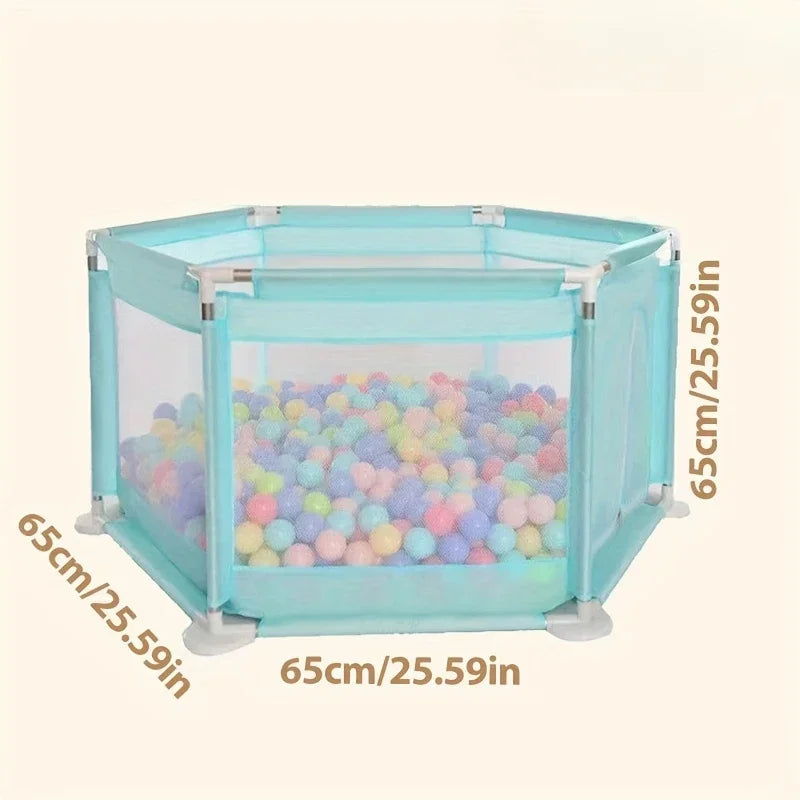Breathable Mesh Portable Foldable Baby Playpen for Toddlers Indoor Outdoor Playground Kids Activity Center Safety Fence