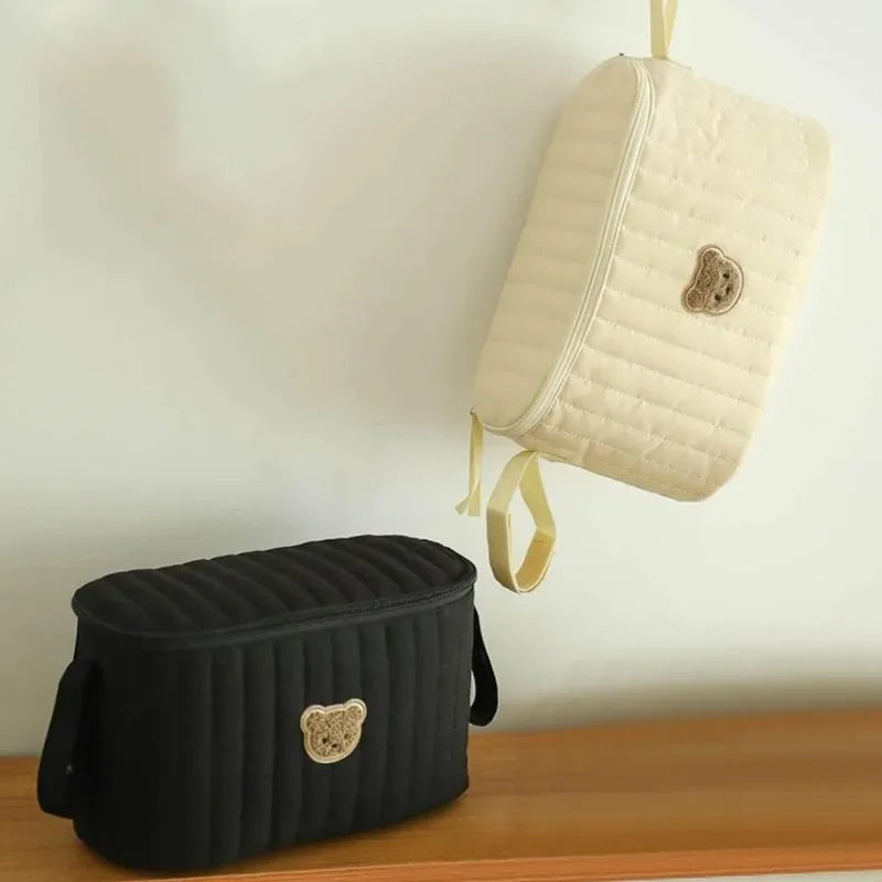 Baby Stroller Hanging Bag Bottle and Cup Storage Organizer Car Seat Bag Portable Multifunctional Diaper Bag