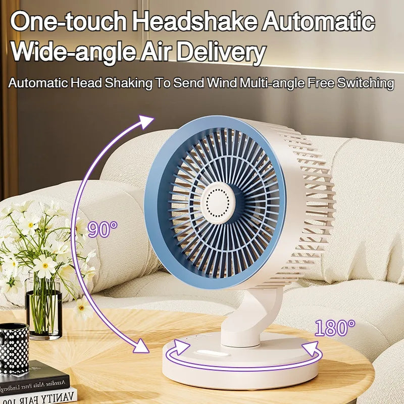 Desktop Circulating Small Wall Mounted Fan Multifunction Shaking Head Remote Control Quiet Cooling Fan For Home Office