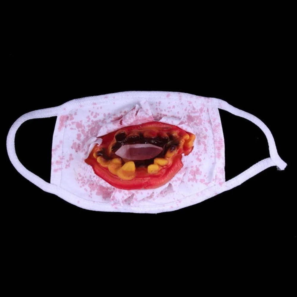 Realistic Halloween Blood Stain Masks Dress Up Costume Blood Mittens Ghost Zombie Cosplay Props Prank