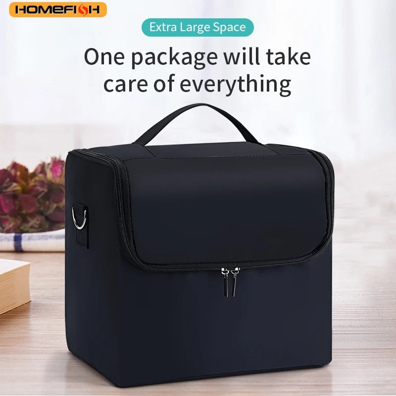 HOMEFISH Professional Cosmetic Tool Box Portable Makeup Storage Bag Semi-permanent Embroidery Workshop Kit Wholesale Beauty