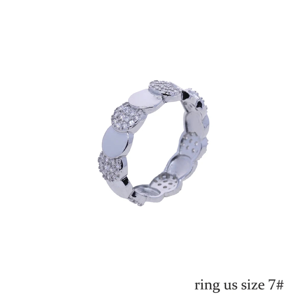 Geometric Moon Shaped Charm Tennis Chains Necklace for Women Pave CUBIC Zirconia Platinum Plated Color Fashion Jewelry 2025