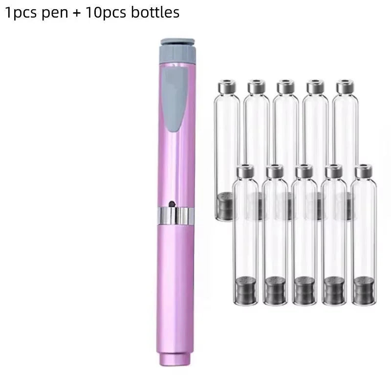 2026 Reusable  Metal Pen Adjustable Dose 3ml Aesthetic Durable Precise Lifting Filling Lacrimal Groove Pattern for Home Use