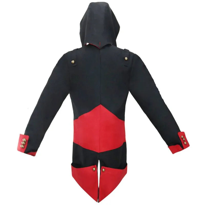 Halloween Steampunk Clothes Cosplay Movie&tv Costume Adult Men Dress Up Party Streetwear Hoodie Jacket Outwear Coats Hoodies