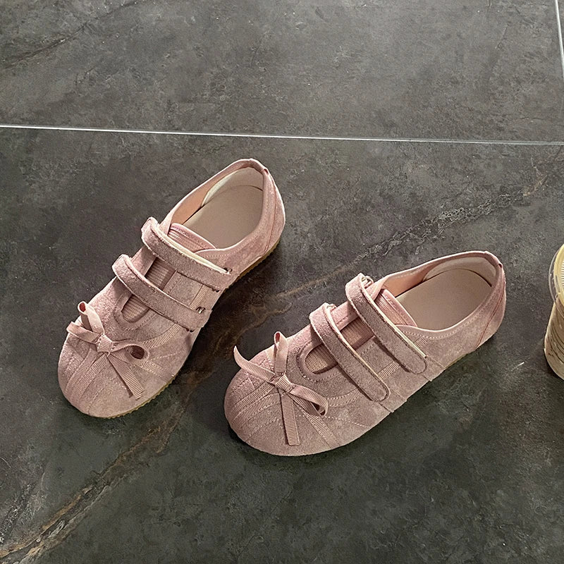 Flats Women Ballet Dance Shoes Walking Spring Cozy Sport Shoes Woman 2025 Fashion New Designer Sneakers Brand Zapatos De Mujer