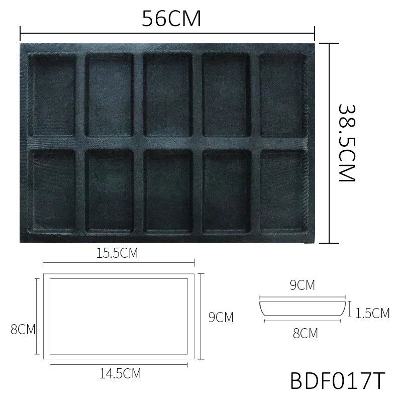 Bluedrop Food Grade Silicone Bread Form Coated Fiberglass Molds Perforated Baking Sheets for Kitchen Commercial Size