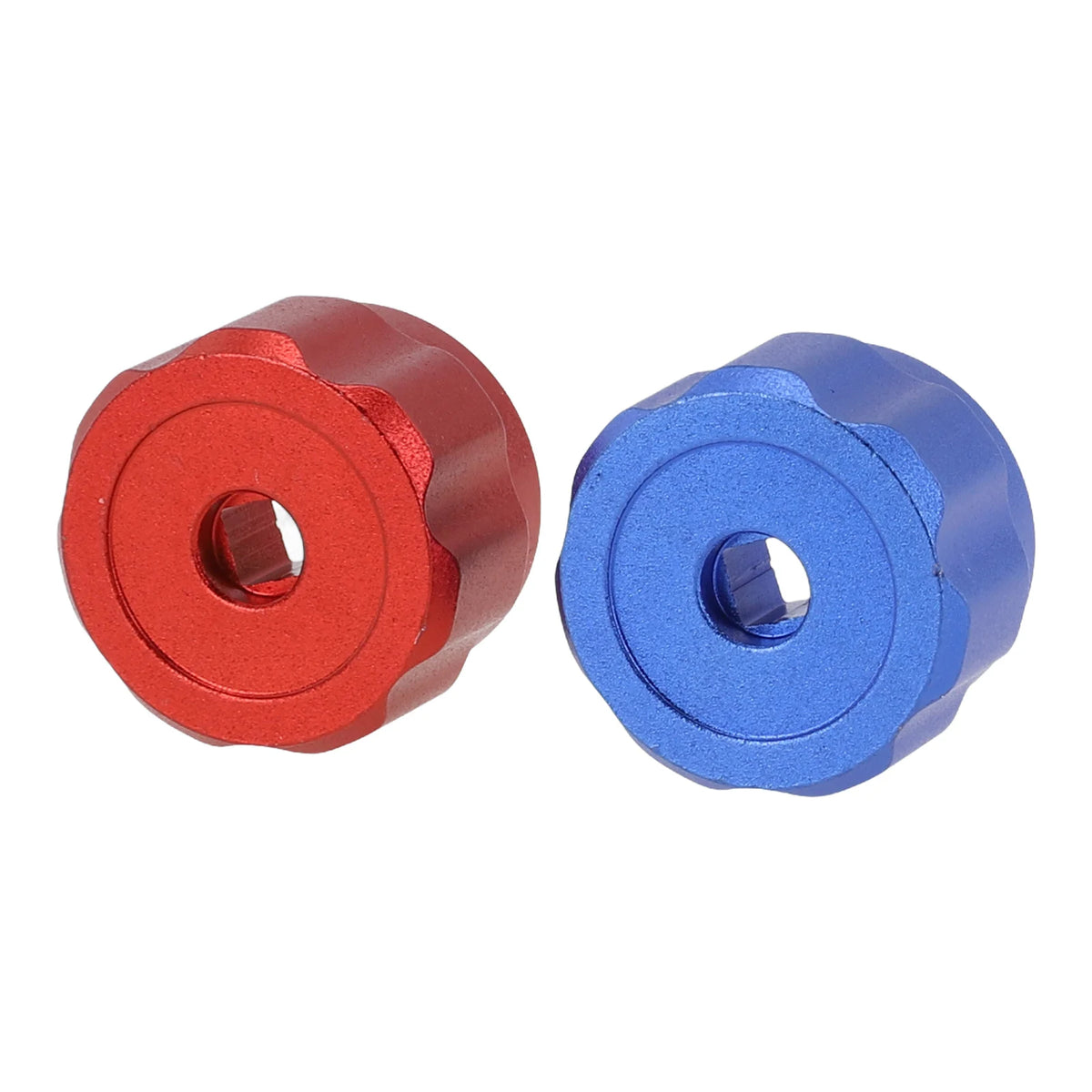 2pc Faucet Handles Manifold Gauges Knob Round Wheel Tap Handle Aluminum Alloy For Air Conditioner Diverter Meter