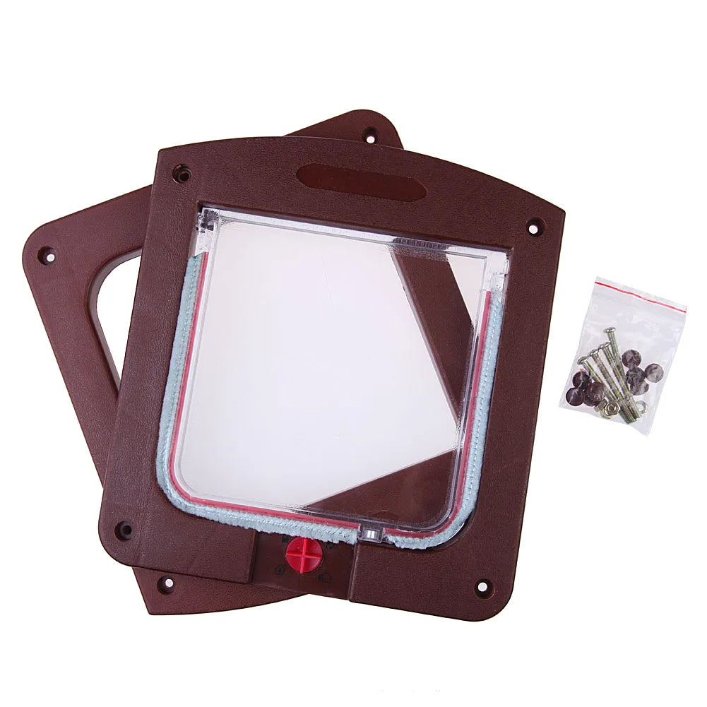 Lockable Kitten Dog Pet Lock Transparent Design Security Wall Lock Weatherproof Anti-deform for Cats Doggie Kittens