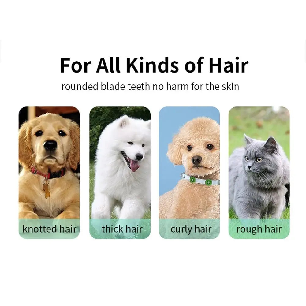 Professional Dog Hair Clipper Waterproof Low Noise Pet Hair Trimmer Wireless Mute Cat Grooming Clipper Home Use