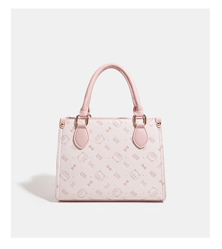 Elegant Solid Color Leather Diaper Bag For Women Designer Crossbody Messenger Large Capacity Fashionable Luxury Tote Bag