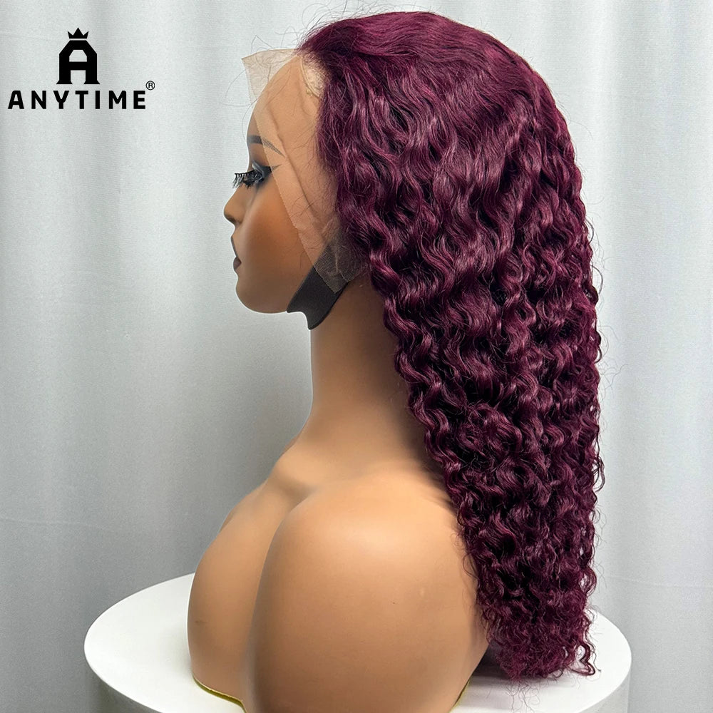 280% High Density Double Drawn Pixie Jerry Curly Water Wave Human Hair Wigs 20inches 13x4 Lace Frontal Human Hair Wig for Women