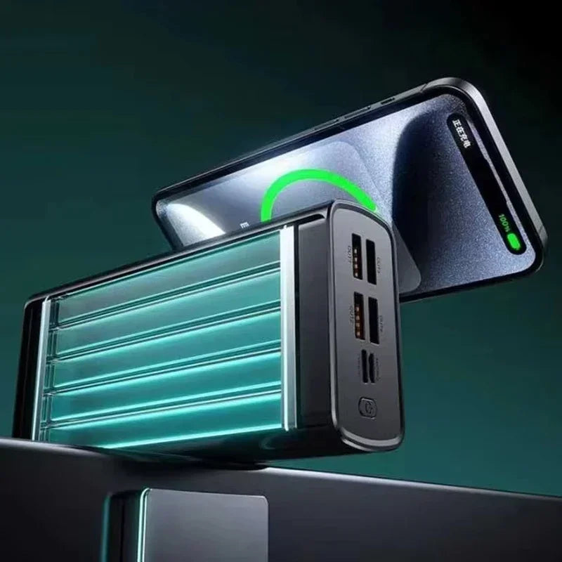 Lenovo CCC 500000mAh 140W Powerbank Super Fast Charging Portable Battery Charger Ultra Capacity LED Digital Display
