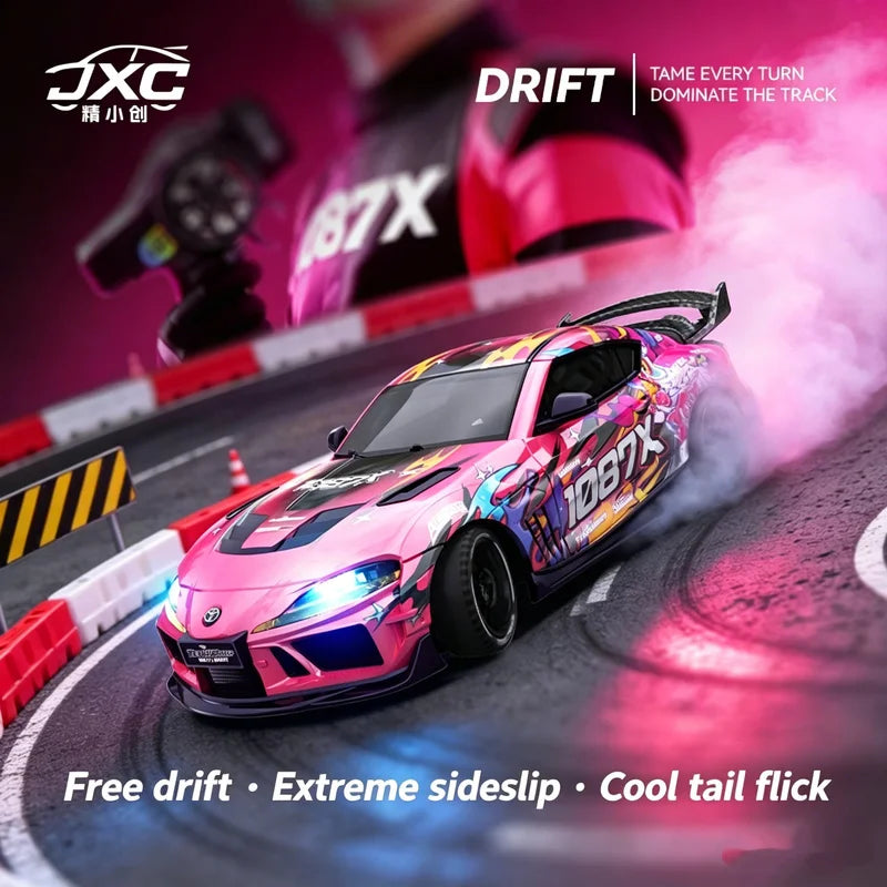 1/43 Supra 1087X Mini Simulation JXC RC Rc Drift Car Vehicle Model Control RTR Four-wheel Drive Modle For Adult Toys